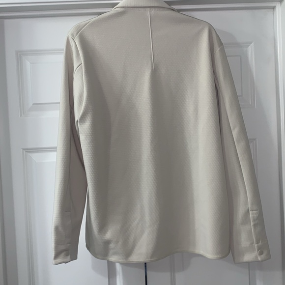 NWOT Lululemon $168 Gridliner Overshirt - bone white MED - Picture 6 of 9